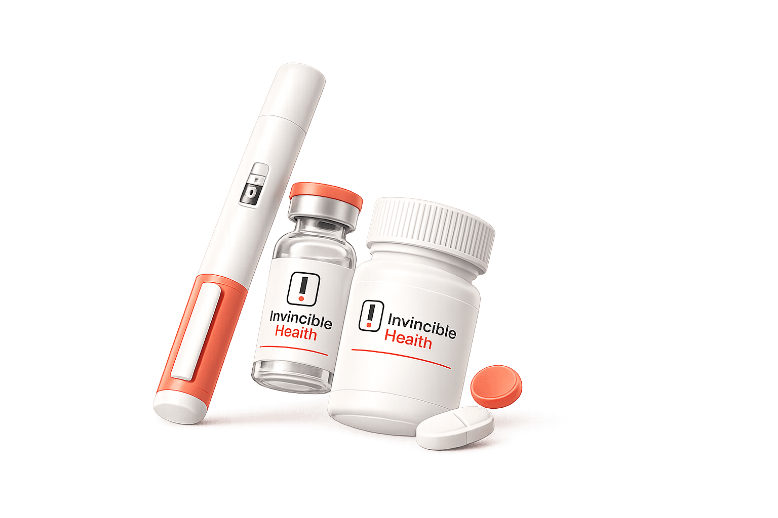 The full GLP-1 suite — auto-injector pens, vials, and tablets